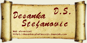 Desanka Stefanović vizit kartica